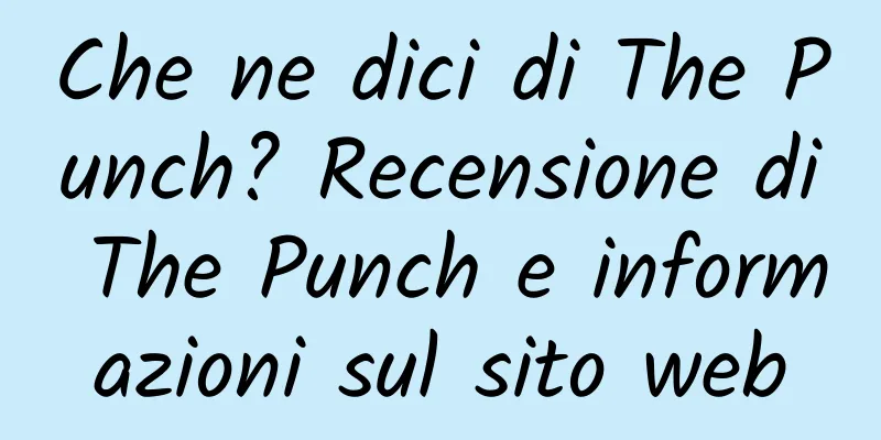 Che ne dici di The Punch? Recensione di The Punch e informazioni sul sito web