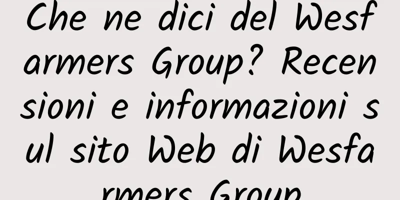 Che ne dici del Wesfarmers Group? Recensioni e informazioni sul sito Web di Wesfarmers Group