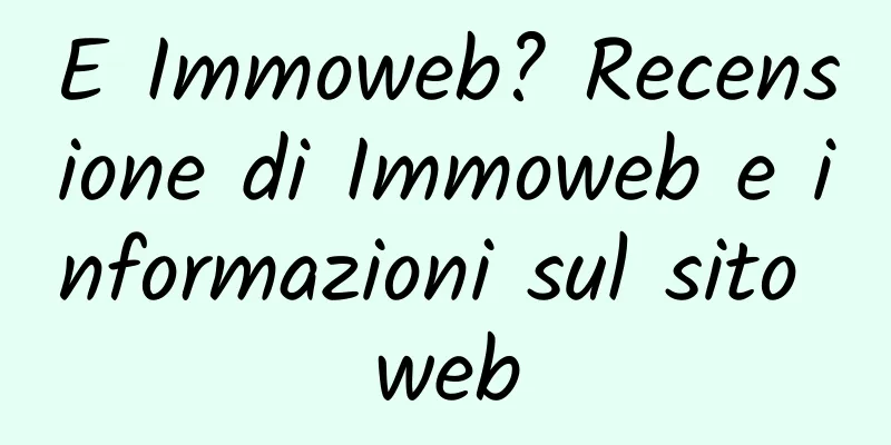 E Immoweb? Recensione di Immoweb e informazioni sul sito web