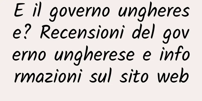 E il governo ungherese? Recensioni del governo ungherese e informazioni sul sito web