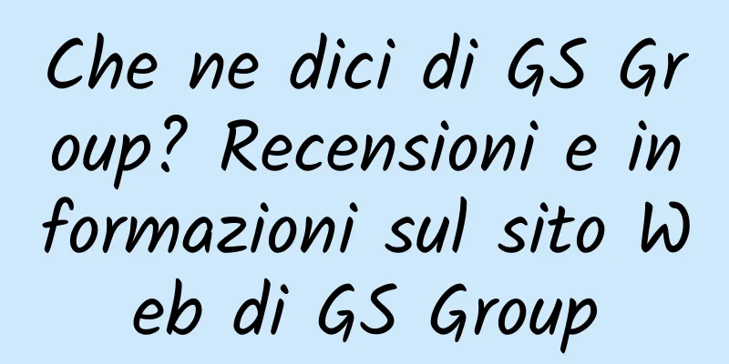 Che ne dici di GS Group? Recensioni e informazioni sul sito Web di GS Group