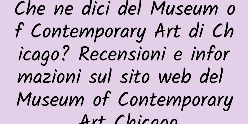 Che ne dici del Museum of Contemporary Art di Chicago? Recensioni e informazioni sul sito web del Museum of Contemporary Art Chicago