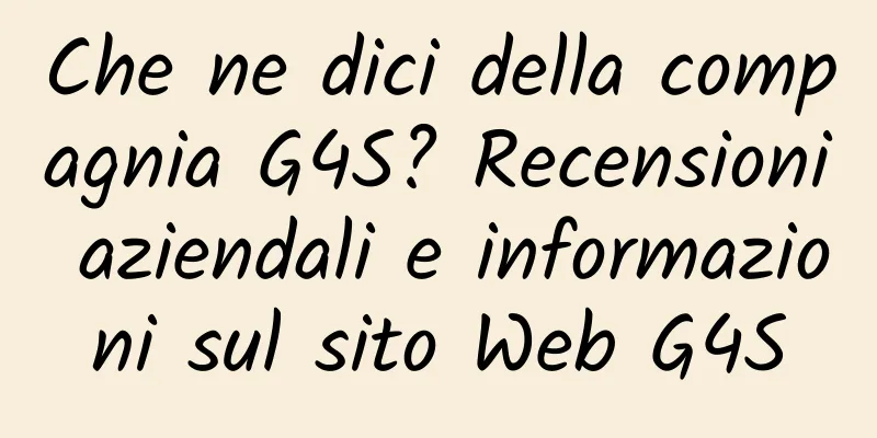 Che ne dici della compagnia G4S? Recensioni aziendali e informazioni sul sito Web G4S