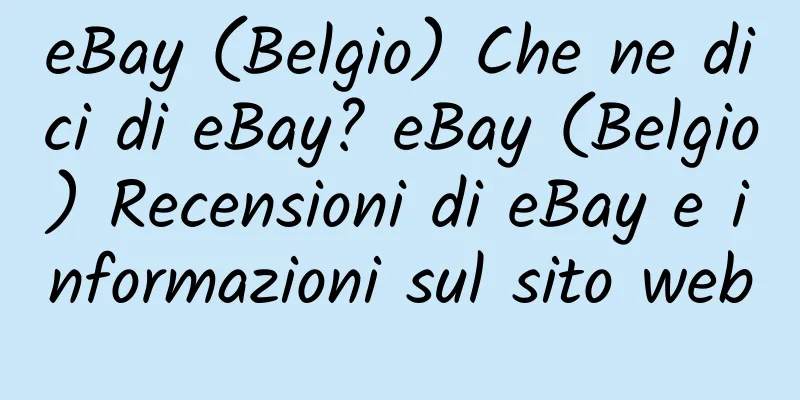 eBay (Belgio) Che ne dici di eBay? eBay (Belgio) Recensioni di eBay e informazioni sul sito web