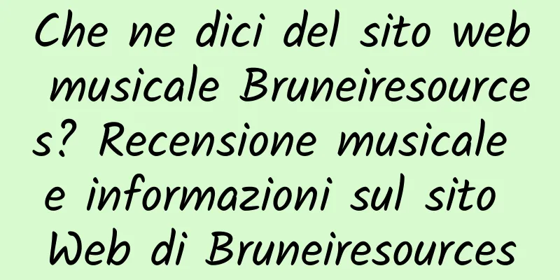 Che ne dici del sito web musicale Bruneiresources? Recensione musicale e informazioni sul sito Web di Bruneiresources