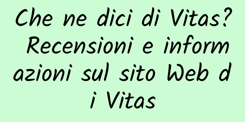 Che ne dici di Vitas? Recensioni e informazioni sul sito Web di Vitas
