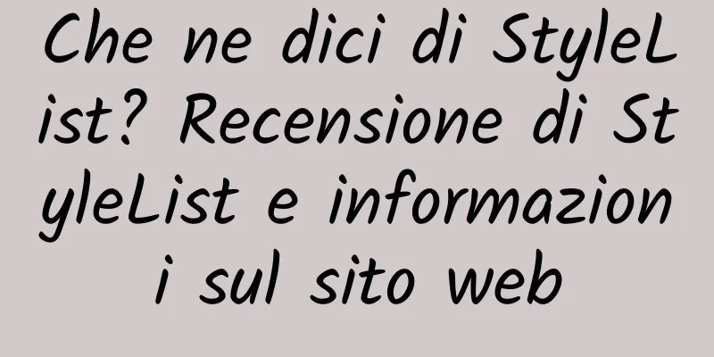 Che ne dici di StyleList? Recensione di StyleList e informazioni sul sito web
