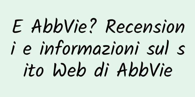 E AbbVie? Recensioni e informazioni sul sito Web di AbbVie