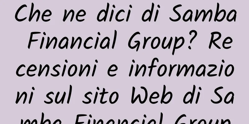 Che ne dici di Samba Financial Group? Recensioni e informazioni sul sito Web di Samba Financial Group