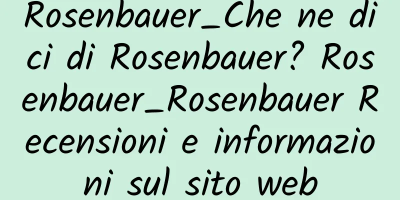 Rosenbauer_Che ne dici di Rosenbauer? Rosenbauer_Rosenbauer Recensioni e informazioni sul sito web