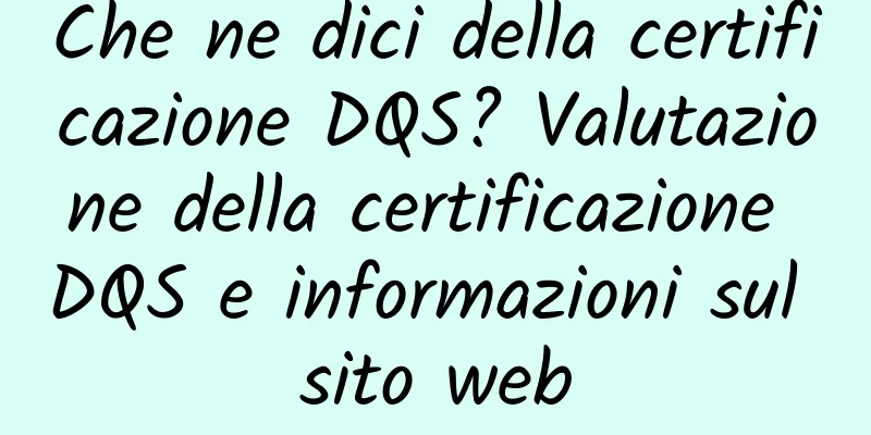Che ne dici della certificazione DQS? Valutazione della certificazione DQS e informazioni sul sito web