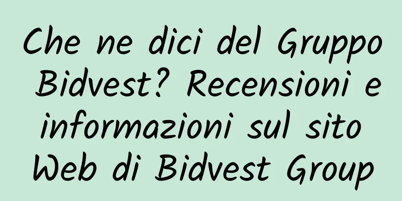 Che ne dici del Gruppo Bidvest? Recensioni e informazioni sul sito Web di Bidvest Group