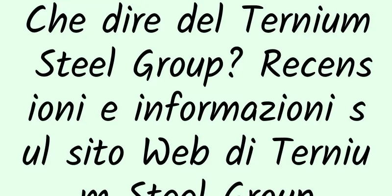 Che dire del Ternium Steel Group? Recensioni e informazioni sul sito Web di Ternium Steel Group