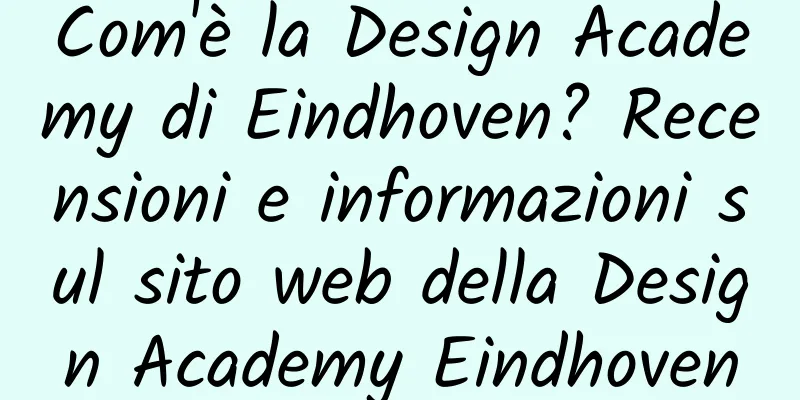 Com'è la Design Academy di Eindhoven? Recensioni e informazioni sul sito web della Design Academy Eindhoven