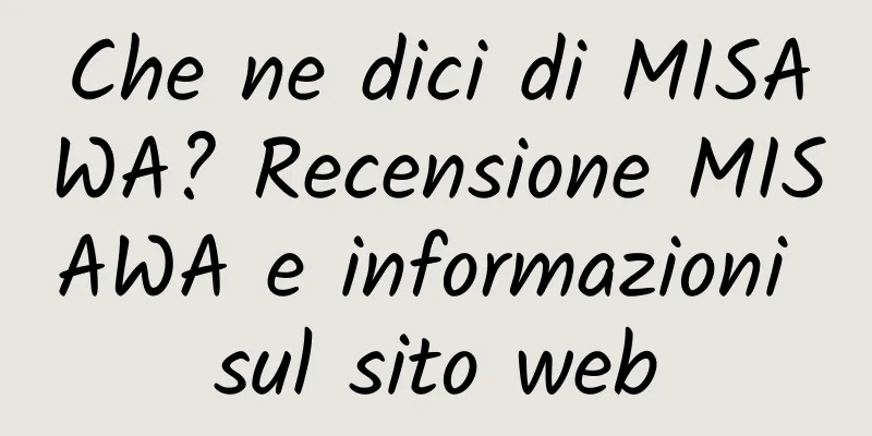 Che ne dici di MISAWA? Recensione MISAWA e informazioni sul sito web