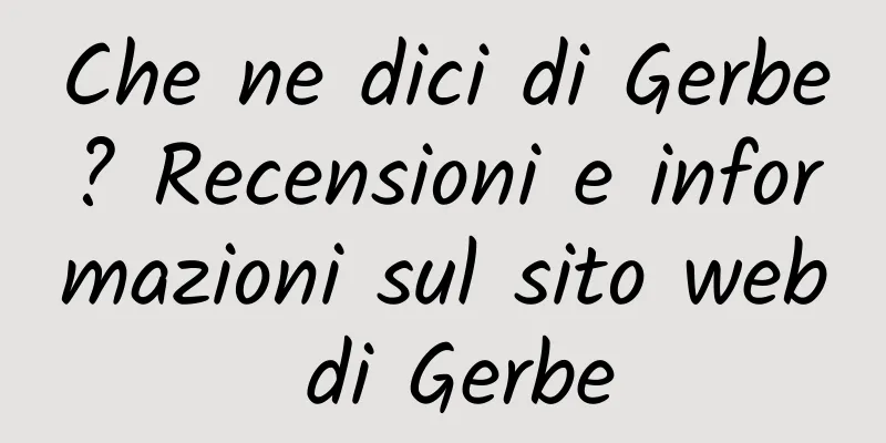 Che ne dici di Gerbe? Recensioni e informazioni sul sito web di Gerbe