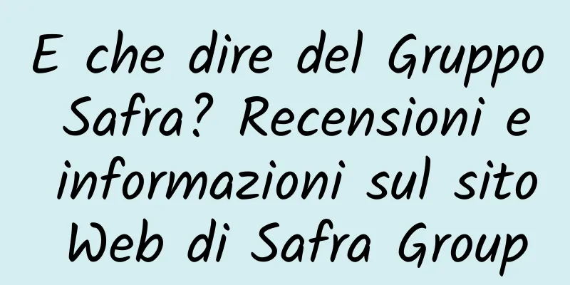 E che dire del Gruppo Safra? Recensioni e informazioni sul sito Web di Safra Group