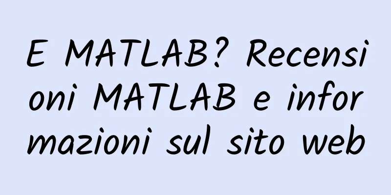E MATLAB? Recensioni MATLAB e informazioni sul sito web