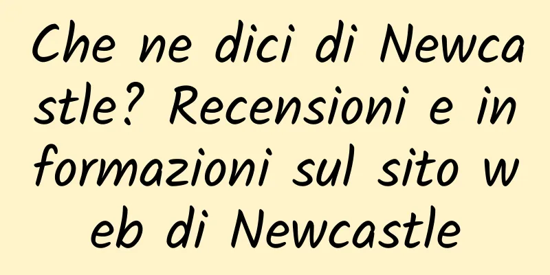 Che ne dici di Newcastle? Recensioni e informazioni sul sito web di Newcastle