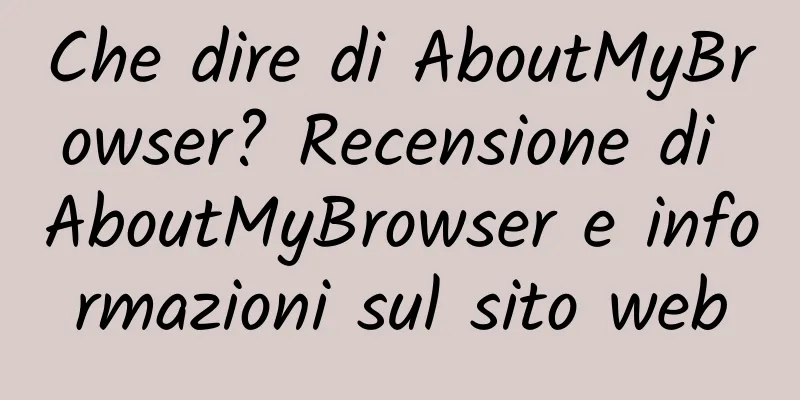 Che dire di AboutMyBrowser? Recensione di AboutMyBrowser e informazioni sul sito web