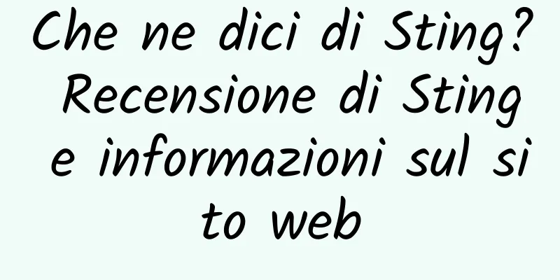 Che ne dici di Sting? Recensione di Sting e informazioni sul sito web
