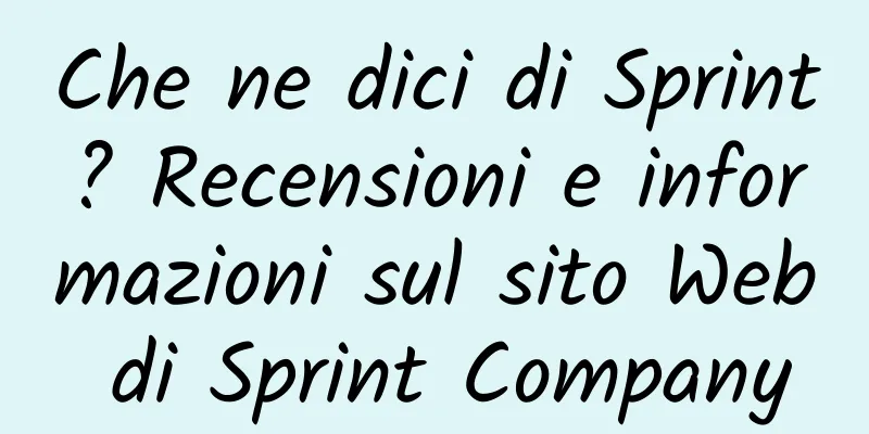 Che ne dici di Sprint? Recensioni e informazioni sul sito Web di Sprint Company