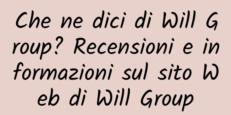 Che ne dici di Will Group? Recensioni e informazioni sul sito Web di Will Group