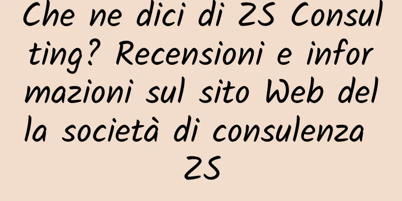Che ne dici di ZS Consulting? Recensioni e informazioni sul sito Web della società di consulenza ZS