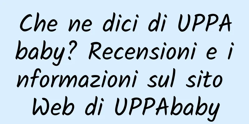Che ne dici di UPPAbaby? Recensioni e informazioni sul sito Web di UPPAbaby