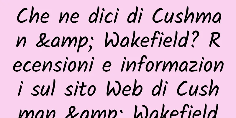 Che ne dici di Cushman & Wakefield? Recensioni e informazioni sul sito Web di Cushman & Wakefield