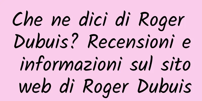Che ne dici di Roger Dubuis? Recensioni e informazioni sul sito web di Roger Dubuis