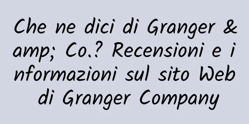 Che ne dici di Granger & Co.? Recensioni e informazioni sul sito Web di Granger Company
