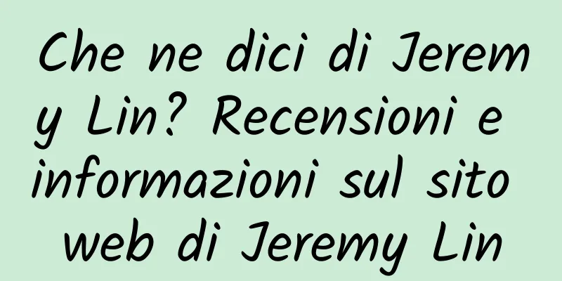 Che ne dici di Jeremy Lin? Recensioni e informazioni sul sito web di Jeremy Lin