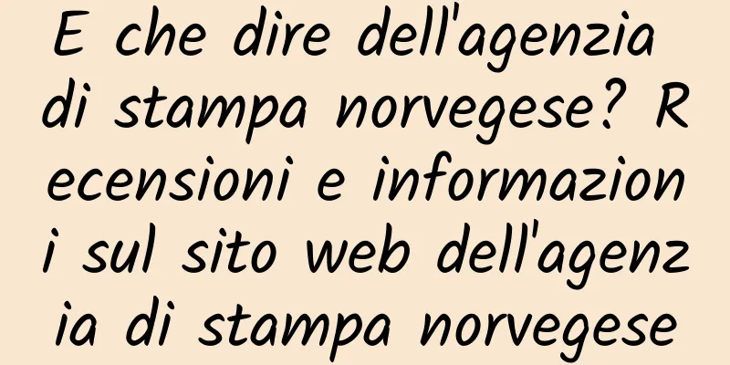 E che dire dell'agenzia di stampa norvegese? Recensioni e informazioni sul sito web dell'agenzia di stampa norvegese