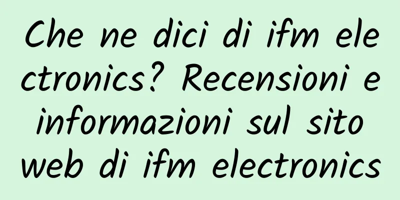 Che ne dici di ifm electronics? Recensioni e informazioni sul sito web di ifm electronics