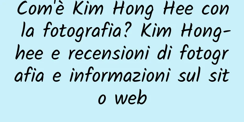 Com'è Kim Hong Hee con la fotografia? Kim Hong-hee e recensioni di fotografia e informazioni sul sito web