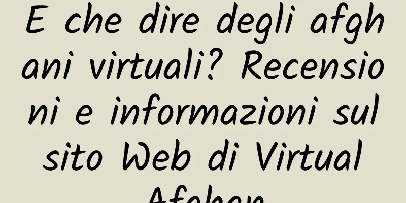 E che dire degli afghani virtuali? Recensioni e informazioni sul sito Web di Virtual Afghan