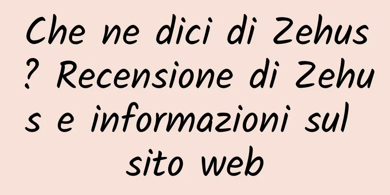 Che ne dici di Zehus? Recensione di Zehus e informazioni sul sito web