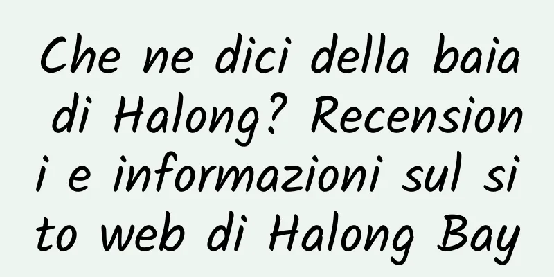 Che ne dici della baia di Halong? Recensioni e informazioni sul sito web di Halong Bay