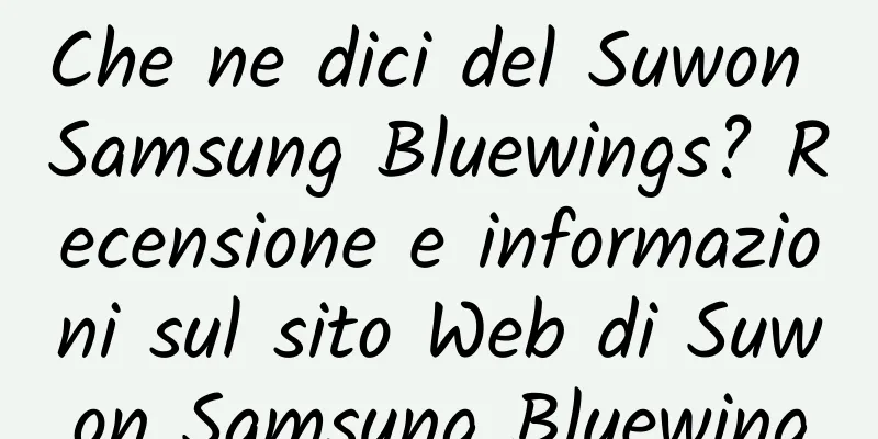 Che ne dici del Suwon Samsung Bluewings? Recensione e informazioni sul sito Web di Suwon Samsung Bluewing