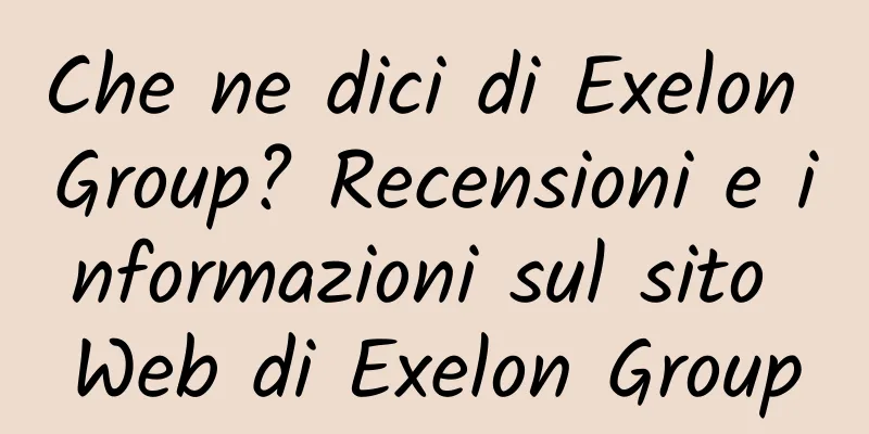 Che ne dici di Exelon Group? Recensioni e informazioni sul sito Web di Exelon Group