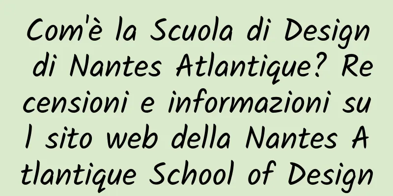 Com'è la Scuola di Design di Nantes Atlantique? Recensioni e informazioni sul sito web della Nantes Atlantique School of Design