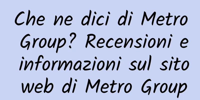 Che ne dici di Metro Group? Recensioni e informazioni sul sito web di Metro Group