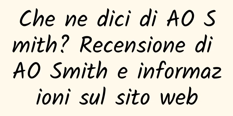 Che ne dici di AO Smith? Recensione di AO Smith e informazioni sul sito web