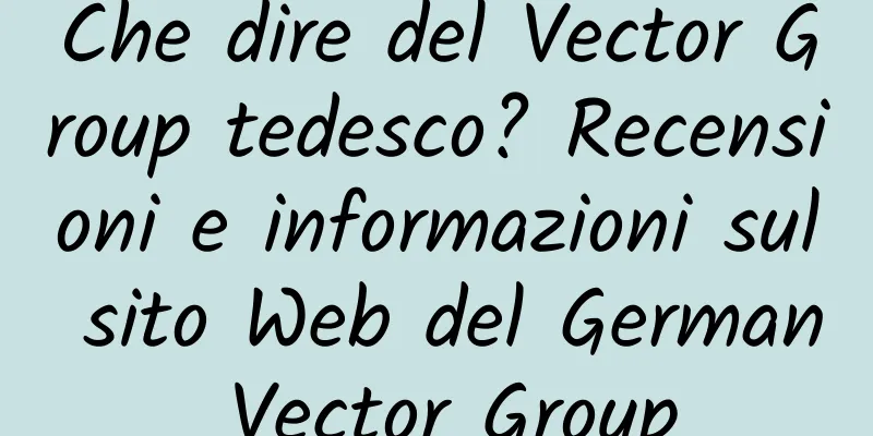 Che dire del Vector Group tedesco? Recensioni e informazioni sul sito Web del German Vector Group