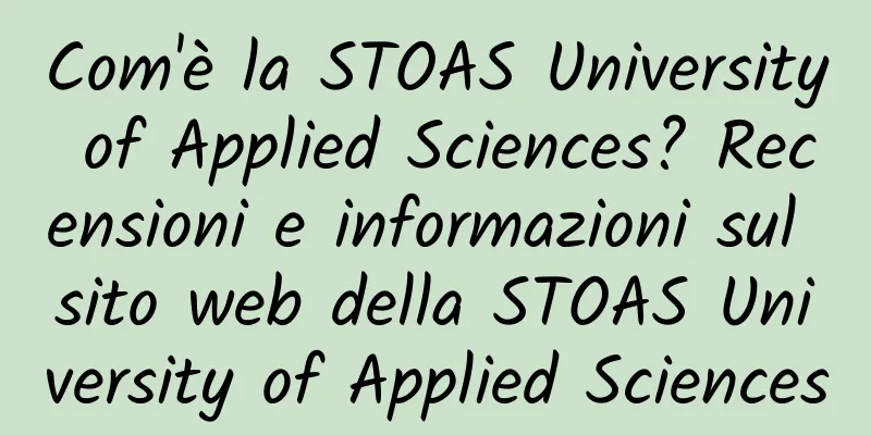 Com'è la STOAS University of Applied Sciences? Recensioni e informazioni sul sito web della STOAS University of Applied Sciences