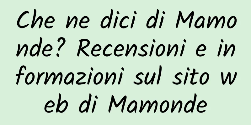 Che ne dici di Mamonde? Recensioni e informazioni sul sito web di Mamonde