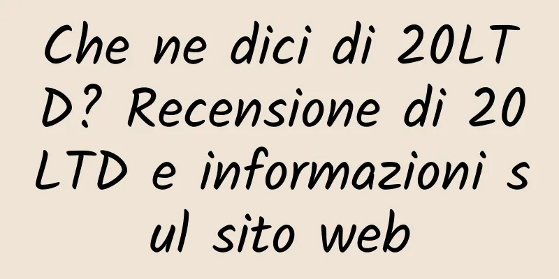 Che ne dici di 20LTD? Recensione di 20LTD e informazioni sul sito web