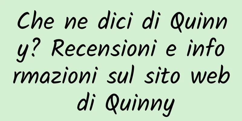 Che ne dici di Quinny? Recensioni e informazioni sul sito web di Quinny