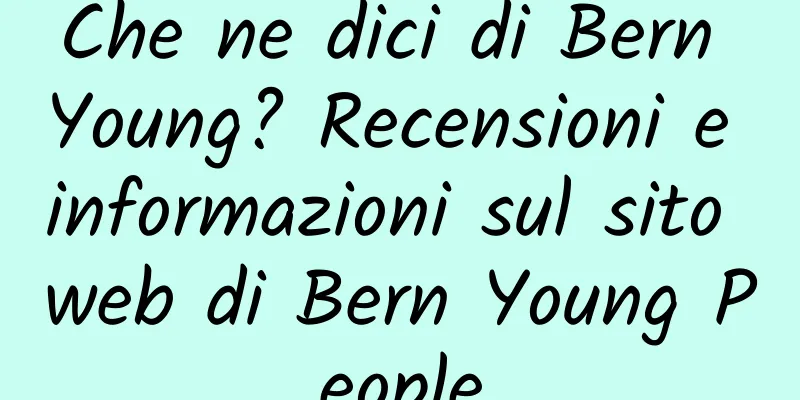 Che ne dici di Bern Young? Recensioni e informazioni sul sito web di Bern Young People